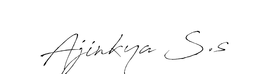 if you are searching for the best signature style for your name Ajinkya S.s. so please give up your signature search. here we have designed multiple signature styles  using Antro_Vectra. Ajinkya S.s signature style 6 images and pictures png