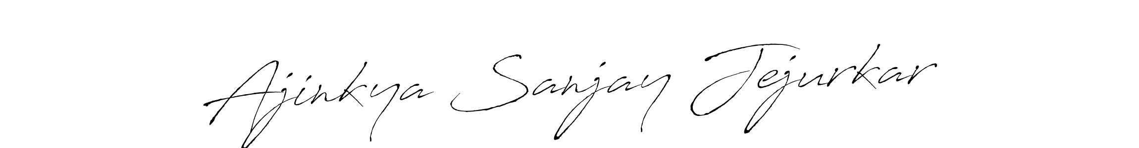 Create a beautiful signature design for name Ajinkya Sanjay Jejurkar. With this signature (Antro_Vectra) fonts, you can make a handwritten signature for free. Ajinkya Sanjay Jejurkar signature style 6 images and pictures png