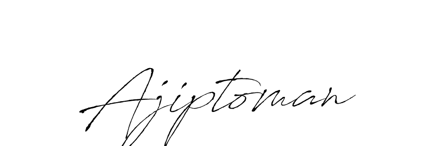 Design your own signature with our free online signature maker. With this signature software, you can create a handwritten (Antro_Vectra) signature for name Ajiptoman. Ajiptoman signature style 6 images and pictures png