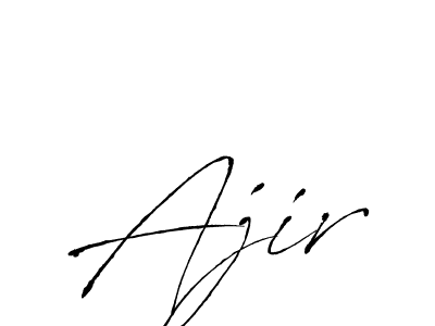 The best way (Antro_Vectra) to make a short signature is to pick only two or three words in your name. The name Ajir include a total of six letters. For converting this name. Ajir signature style 6 images and pictures png