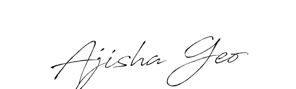 if you are searching for the best signature style for your name Ajisha Geo. so please give up your signature search. here we have designed multiple signature styles  using Antro_Vectra. Ajisha Geo signature style 6 images and pictures png