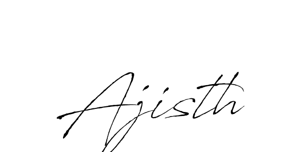 Design your own signature with our free online signature maker. With this signature software, you can create a handwritten (Antro_Vectra) signature for name Ajisth. Ajisth signature style 6 images and pictures png