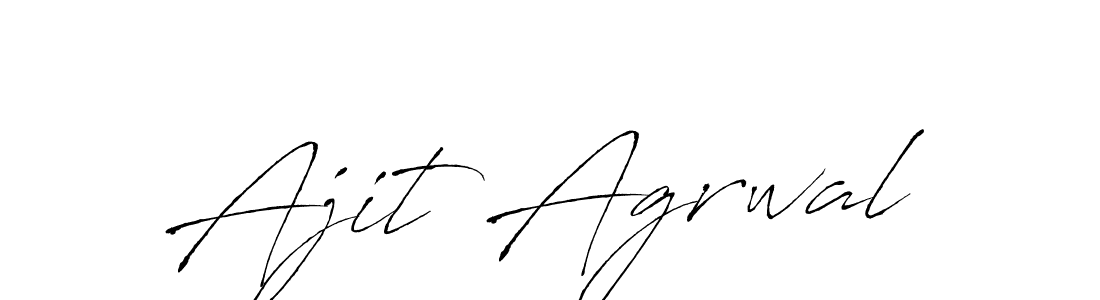 Make a beautiful signature design for name Ajit Agrwal. With this signature (Antro_Vectra) style, you can create a handwritten signature for free. Ajit Agrwal signature style 6 images and pictures png