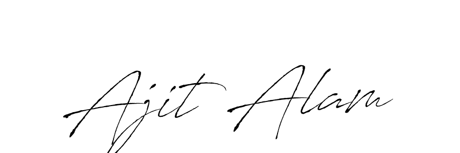 Also You can easily find your signature by using the search form. We will create Ajit Alam name handwritten signature images for you free of cost using Antro_Vectra sign style. Ajit Alam signature style 6 images and pictures png