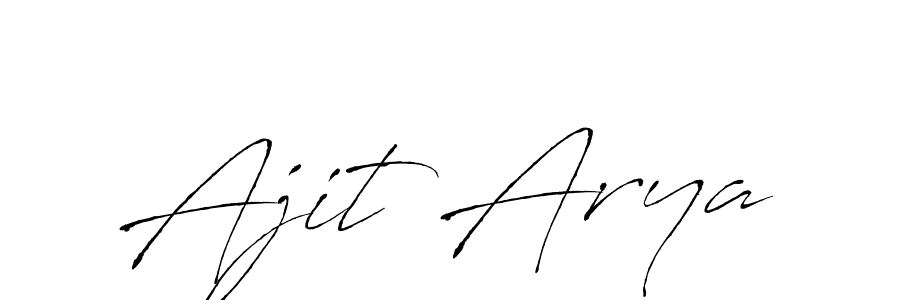 Also You can easily find your signature by using the search form. We will create Ajit Arya name handwritten signature images for you free of cost using Antro_Vectra sign style. Ajit Arya signature style 6 images and pictures png