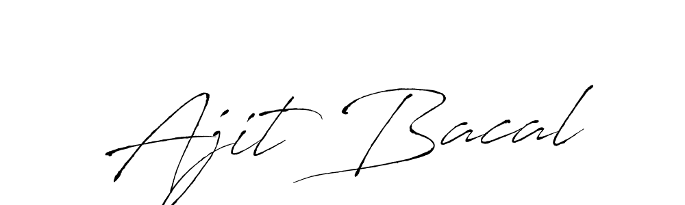Similarly Antro_Vectra is the best handwritten signature design. Signature creator online .You can use it as an online autograph creator for name Ajit Bacal. Ajit Bacal signature style 6 images and pictures png