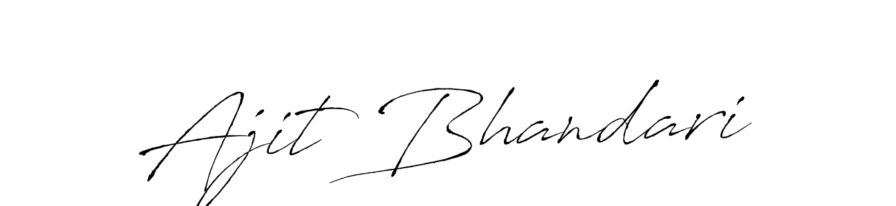 Ajit Bhandari stylish signature style. Best Handwritten Sign (Antro_Vectra) for my name. Handwritten Signature Collection Ideas for my name Ajit Bhandari. Ajit Bhandari signature style 6 images and pictures png