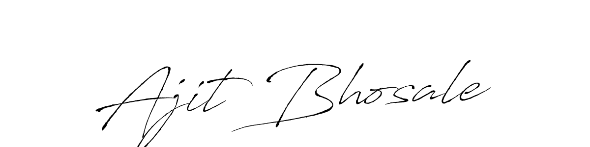 Also we have Ajit Bhosale name is the best signature style. Create professional handwritten signature collection using Antro_Vectra autograph style. Ajit Bhosale signature style 6 images and pictures png