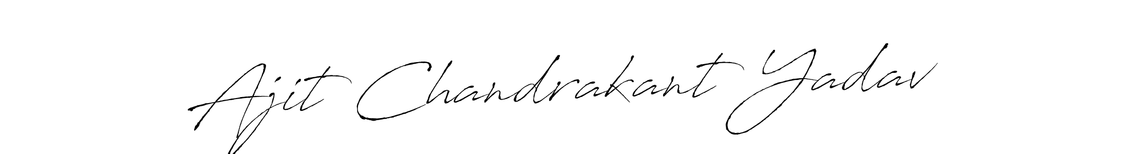 Ajit Chandrakant Yadav stylish signature style. Best Handwritten Sign (Antro_Vectra) for my name. Handwritten Signature Collection Ideas for my name Ajit Chandrakant Yadav. Ajit Chandrakant Yadav signature style 6 images and pictures png