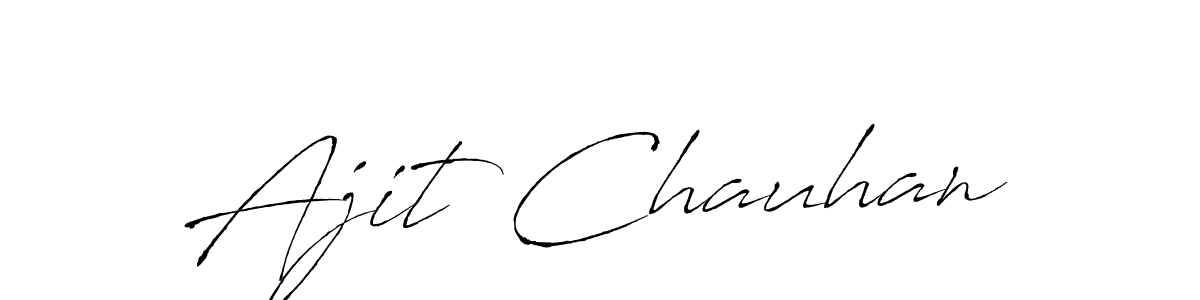 Design your own signature with our free online signature maker. With this signature software, you can create a handwritten (Antro_Vectra) signature for name Ajit Chauhan. Ajit Chauhan signature style 6 images and pictures png