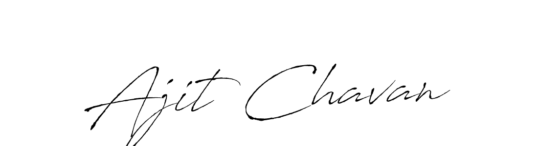 How to make Ajit Chavan name signature. Use Antro_Vectra style for creating short signs online. This is the latest handwritten sign. Ajit Chavan signature style 6 images and pictures png