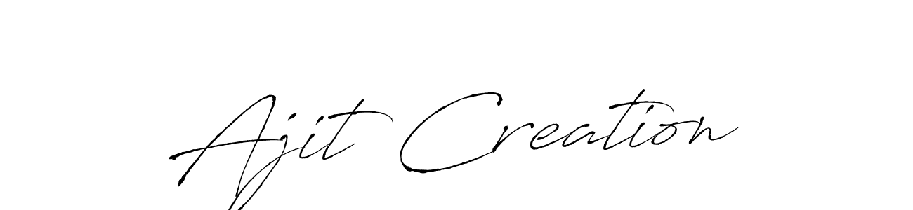Also You can easily find your signature by using the search form. We will create Ajit Creation name handwritten signature images for you free of cost using Antro_Vectra sign style. Ajit Creation signature style 6 images and pictures png