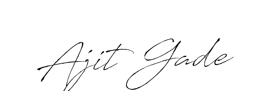 Create a beautiful signature design for name Ajit Gade. With this signature (Antro_Vectra) fonts, you can make a handwritten signature for free. Ajit Gade signature style 6 images and pictures png