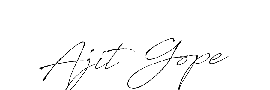 Similarly Antro_Vectra is the best handwritten signature design. Signature creator online .You can use it as an online autograph creator for name Ajit Gope. Ajit Gope signature style 6 images and pictures png