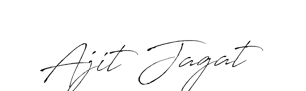 Use a signature maker to create a handwritten signature online. With this signature software, you can design (Antro_Vectra) your own signature for name Ajit Jagat. Ajit Jagat signature style 6 images and pictures png