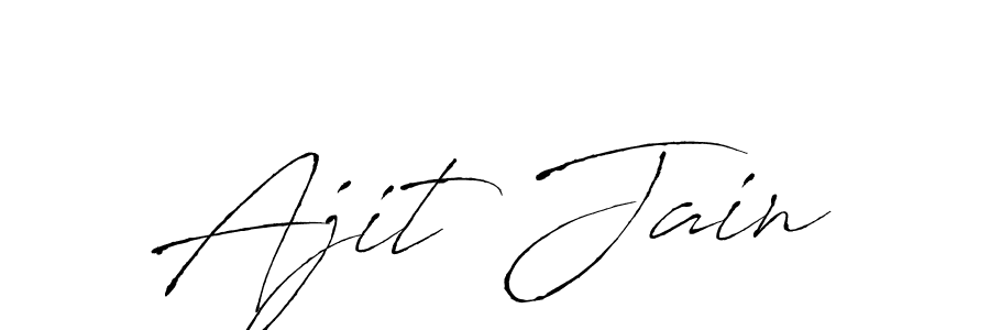 Make a beautiful signature design for name Ajit Jain. With this signature (Antro_Vectra) style, you can create a handwritten signature for free. Ajit Jain signature style 6 images and pictures png