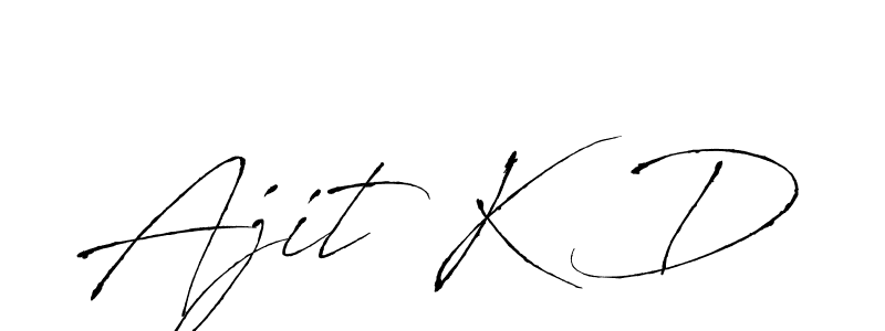 Design your own signature with our free online signature maker. With this signature software, you can create a handwritten (Antro_Vectra) signature for name Ajit K D. Ajit K D signature style 6 images and pictures png