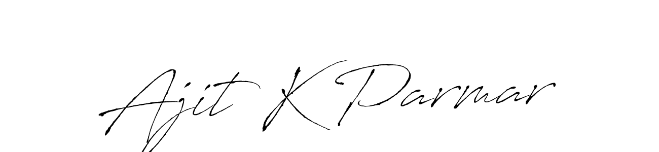 Similarly Antro_Vectra is the best handwritten signature design. Signature creator online .You can use it as an online autograph creator for name Ajit K Parmar. Ajit K Parmar signature style 6 images and pictures png