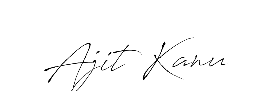 Make a beautiful signature design for name Ajit Kanu. With this signature (Antro_Vectra) style, you can create a handwritten signature for free. Ajit Kanu signature style 6 images and pictures png