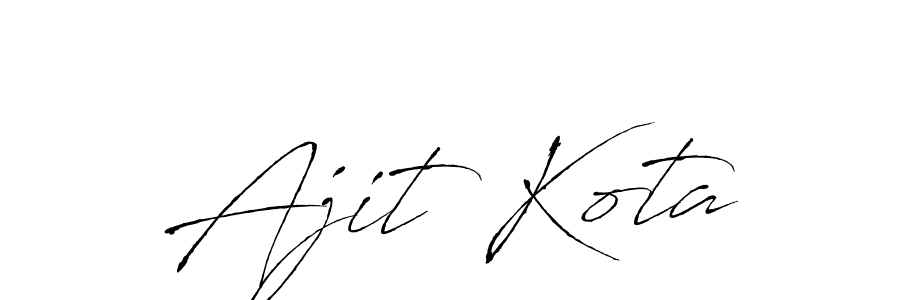 You can use this online signature creator to create a handwritten signature for the name Ajit Kota. This is the best online autograph maker. Ajit Kota signature style 6 images and pictures png