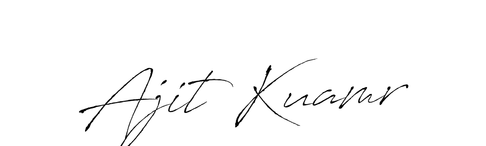 How to make Ajit Kuamr signature? Antro_Vectra is a professional autograph style. Create handwritten signature for Ajit Kuamr name. Ajit Kuamr signature style 6 images and pictures png