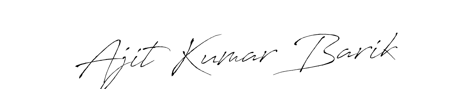 Create a beautiful signature design for name Ajit Kumar Barik. With this signature (Antro_Vectra) fonts, you can make a handwritten signature for free. Ajit Kumar Barik signature style 6 images and pictures png