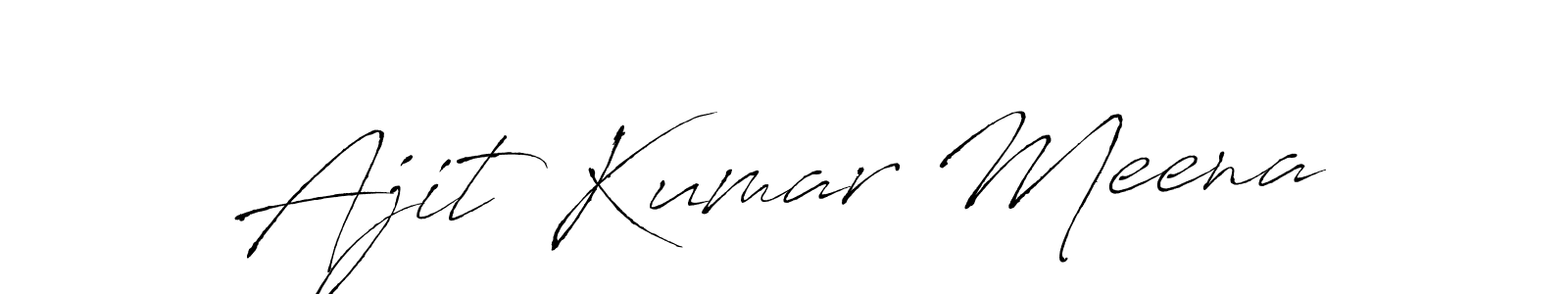 Use a signature maker to create a handwritten signature online. With this signature software, you can design (Antro_Vectra) your own signature for name Ajit Kumar Meena. Ajit Kumar Meena signature style 6 images and pictures png