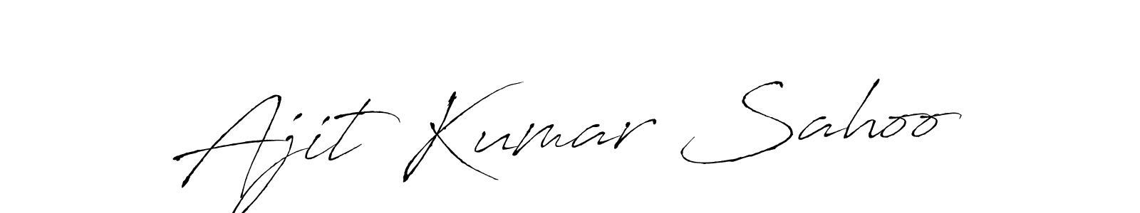 Create a beautiful signature design for name Ajit Kumar Sahoo. With this signature (Antro_Vectra) fonts, you can make a handwritten signature for free. Ajit Kumar Sahoo signature style 6 images and pictures png