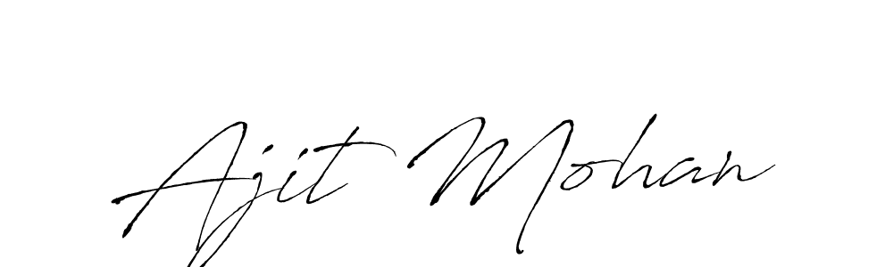 Ajit Mohan stylish signature style. Best Handwritten Sign (Antro_Vectra) for my name. Handwritten Signature Collection Ideas for my name Ajit Mohan. Ajit Mohan signature style 6 images and pictures png