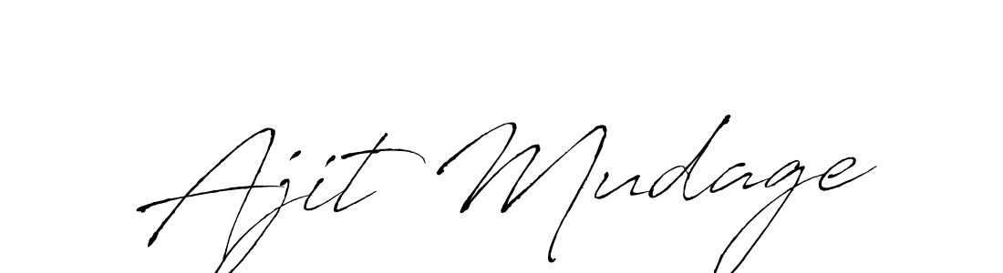 Use a signature maker to create a handwritten signature online. With this signature software, you can design (Antro_Vectra) your own signature for name Ajit Mudage. Ajit Mudage signature style 6 images and pictures png