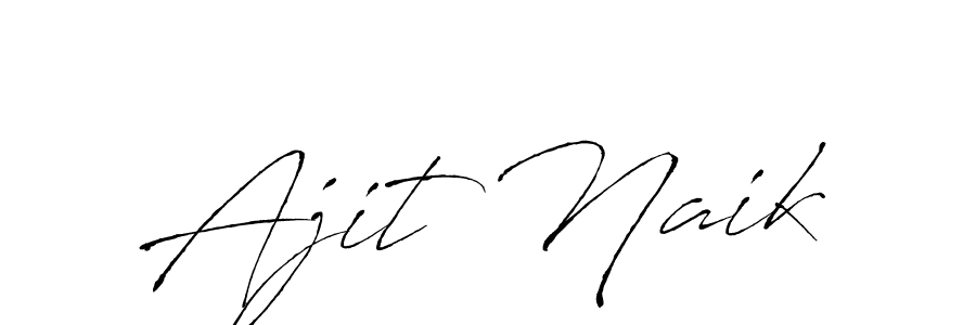 How to make Ajit Naik name signature. Use Antro_Vectra style for creating short signs online. This is the latest handwritten sign. Ajit Naik signature style 6 images and pictures png