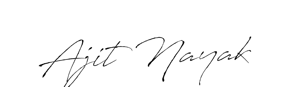 Use a signature maker to create a handwritten signature online. With this signature software, you can design (Antro_Vectra) your own signature for name Ajit Nayak. Ajit Nayak signature style 6 images and pictures png