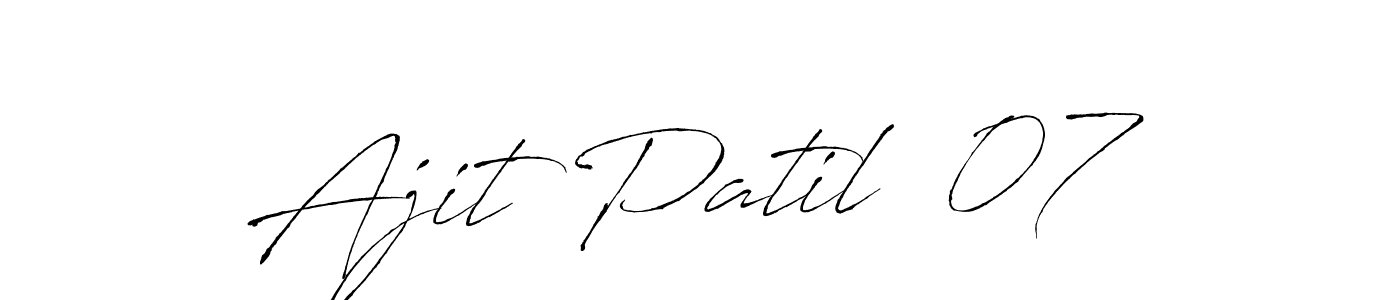 You can use this online signature creator to create a handwritten signature for the name Ajit Patil  07. This is the best online autograph maker. Ajit Patil  07 signature style 6 images and pictures png