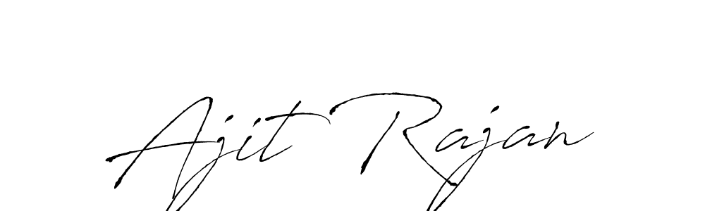 How to make Ajit Rajan name signature. Use Antro_Vectra style for creating short signs online. This is the latest handwritten sign. Ajit Rajan signature style 6 images and pictures png