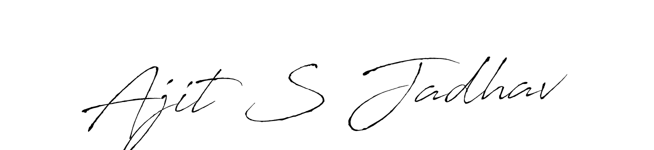 How to make Ajit S Jadhav signature? Antro_Vectra is a professional autograph style. Create handwritten signature for Ajit S Jadhav name. Ajit S Jadhav signature style 6 images and pictures png