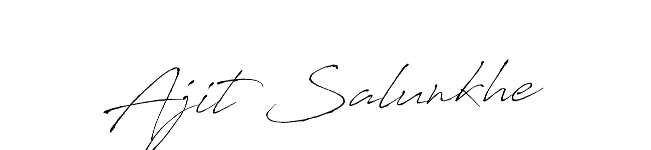 Make a beautiful signature design for name Ajit Salunkhe. Use this online signature maker to create a handwritten signature for free. Ajit Salunkhe signature style 6 images and pictures png