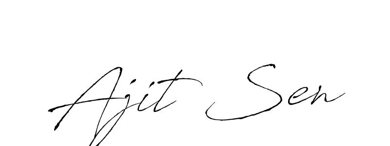 Also we have Ajit Sen name is the best signature style. Create professional handwritten signature collection using Antro_Vectra autograph style. Ajit Sen signature style 6 images and pictures png