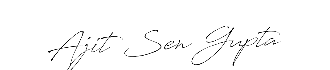 Create a beautiful signature design for name Ajit Sen Gupta. With this signature (Antro_Vectra) fonts, you can make a handwritten signature for free. Ajit Sen Gupta signature style 6 images and pictures png