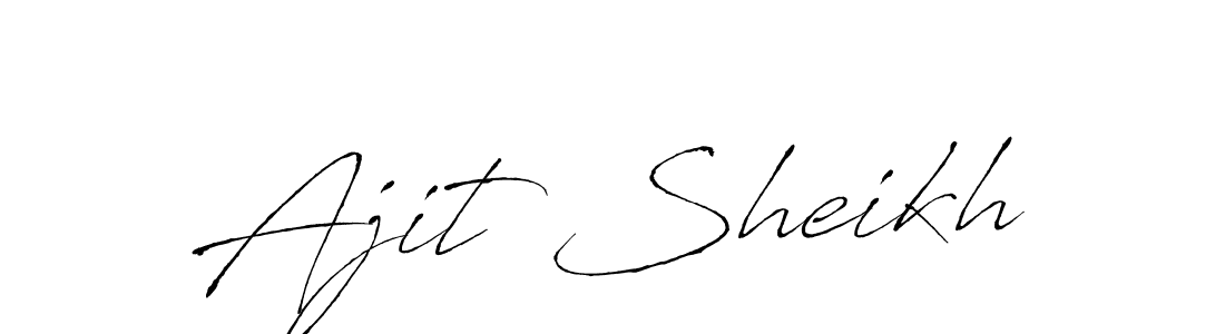 if you are searching for the best signature style for your name Ajit Sheikh. so please give up your signature search. here we have designed multiple signature styles  using Antro_Vectra. Ajit Sheikh signature style 6 images and pictures png