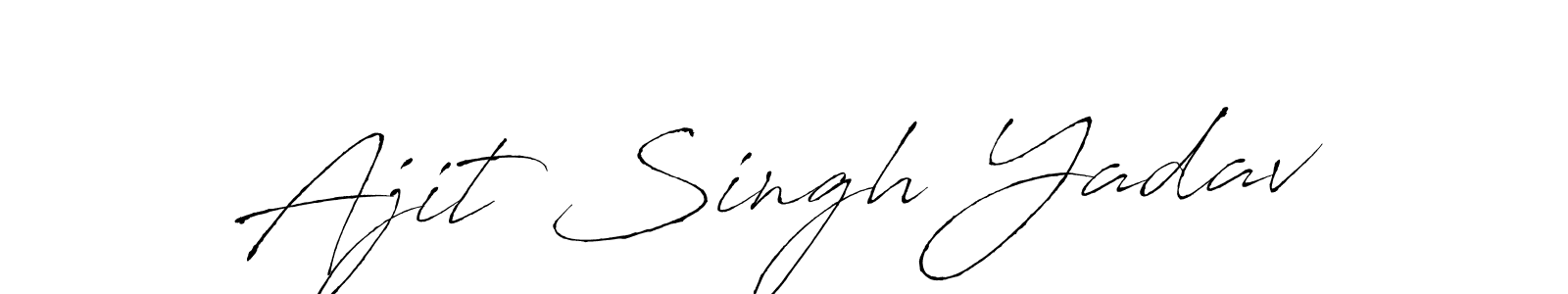 Antro_Vectra is a professional signature style that is perfect for those who want to add a touch of class to their signature. It is also a great choice for those who want to make their signature more unique. Get Ajit Singh Yadav name to fancy signature for free. Ajit Singh Yadav signature style 6 images and pictures png