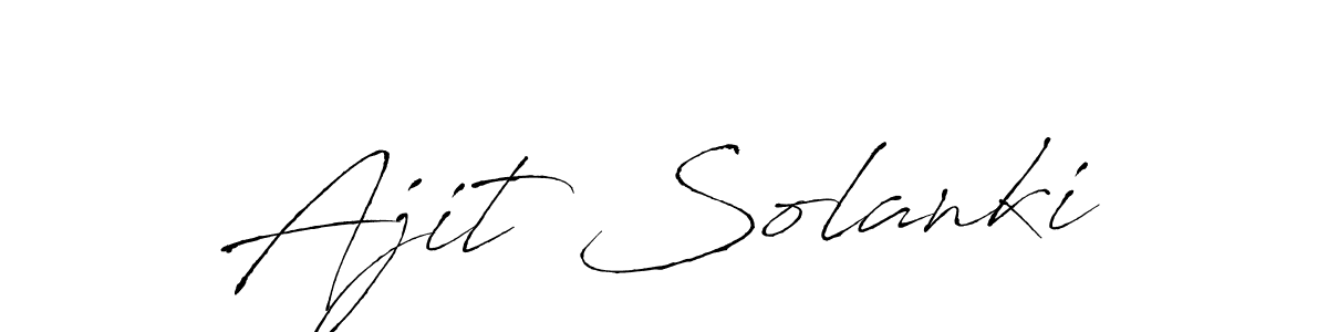 Also You can easily find your signature by using the search form. We will create Ajit Solanki name handwritten signature images for you free of cost using Antro_Vectra sign style. Ajit Solanki signature style 6 images and pictures png