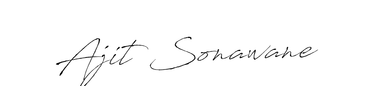 Create a beautiful signature design for name Ajit Sonawane. With this signature (Antro_Vectra) fonts, you can make a handwritten signature for free. Ajit Sonawane signature style 6 images and pictures png