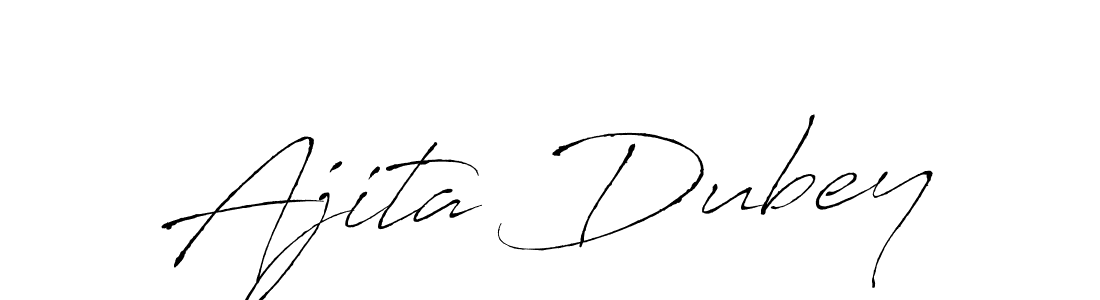 The best way (Antro_Vectra) to make a short signature is to pick only two or three words in your name. The name Ajita Dubey include a total of six letters. For converting this name. Ajita Dubey signature style 6 images and pictures png