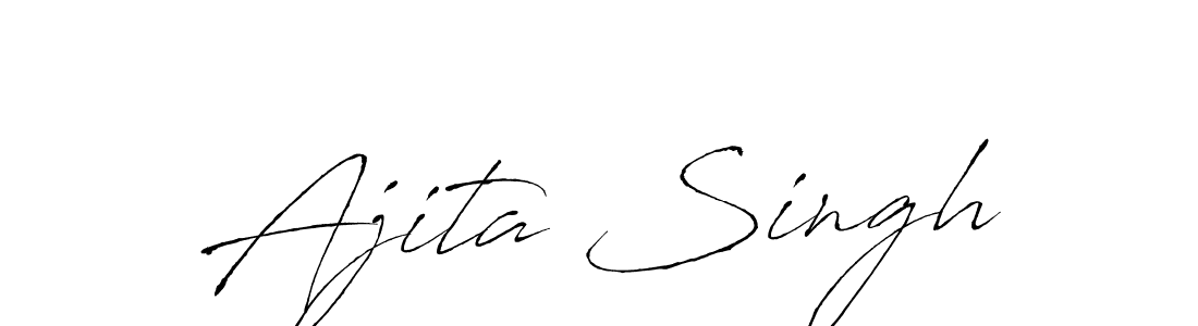 Design your own signature with our free online signature maker. With this signature software, you can create a handwritten (Antro_Vectra) signature for name Ajita Singh. Ajita Singh signature style 6 images and pictures png