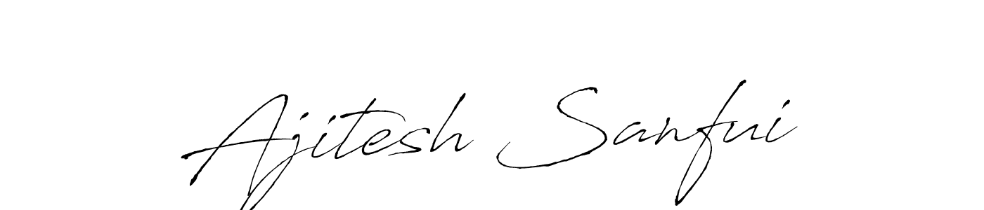 Ajitesh Sanfui stylish signature style. Best Handwritten Sign (Antro_Vectra) for my name. Handwritten Signature Collection Ideas for my name Ajitesh Sanfui. Ajitesh Sanfui signature style 6 images and pictures png