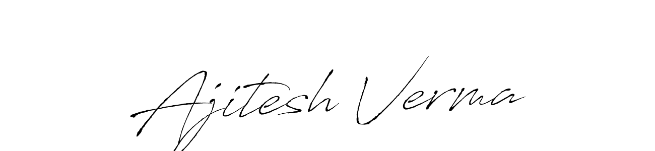 Ajitesh Verma stylish signature style. Best Handwritten Sign (Antro_Vectra) for my name. Handwritten Signature Collection Ideas for my name Ajitesh Verma. Ajitesh Verma signature style 6 images and pictures png