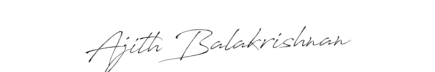 Design your own signature with our free online signature maker. With this signature software, you can create a handwritten (Antro_Vectra) signature for name Ajith Balakrishnan. Ajith Balakrishnan signature style 6 images and pictures png