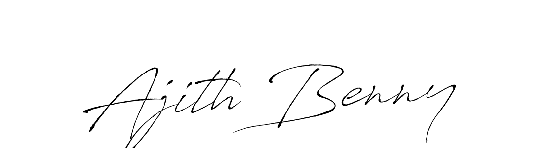 Make a beautiful signature design for name Ajith Benny. With this signature (Antro_Vectra) style, you can create a handwritten signature for free. Ajith Benny signature style 6 images and pictures png