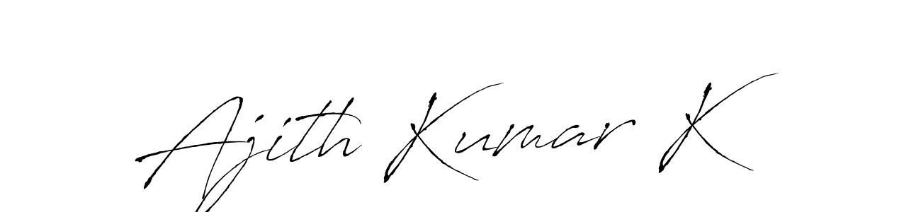 Similarly Antro_Vectra is the best handwritten signature design. Signature creator online .You can use it as an online autograph creator for name Ajith Kumar K. Ajith Kumar K signature style 6 images and pictures png