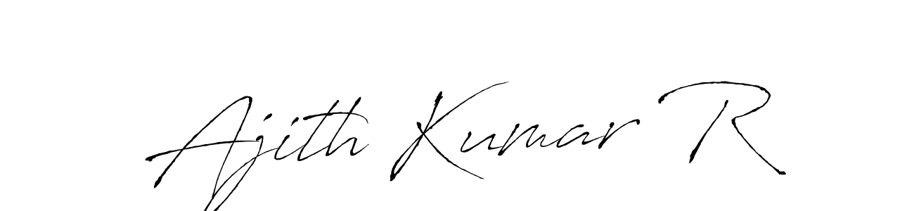 Make a beautiful signature design for name Ajith Kumar R. Use this online signature maker to create a handwritten signature for free. Ajith Kumar R signature style 6 images and pictures png